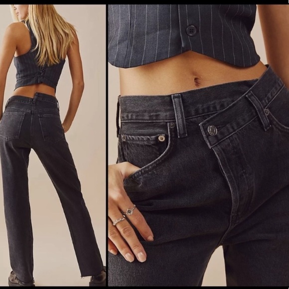 Agolde Denim - NEW Agolde Women’s Criss Cross Straight Jeans Shambles Color Size Various